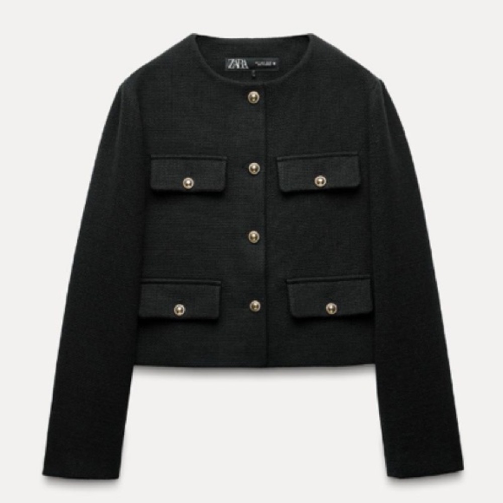Zara flap blazer